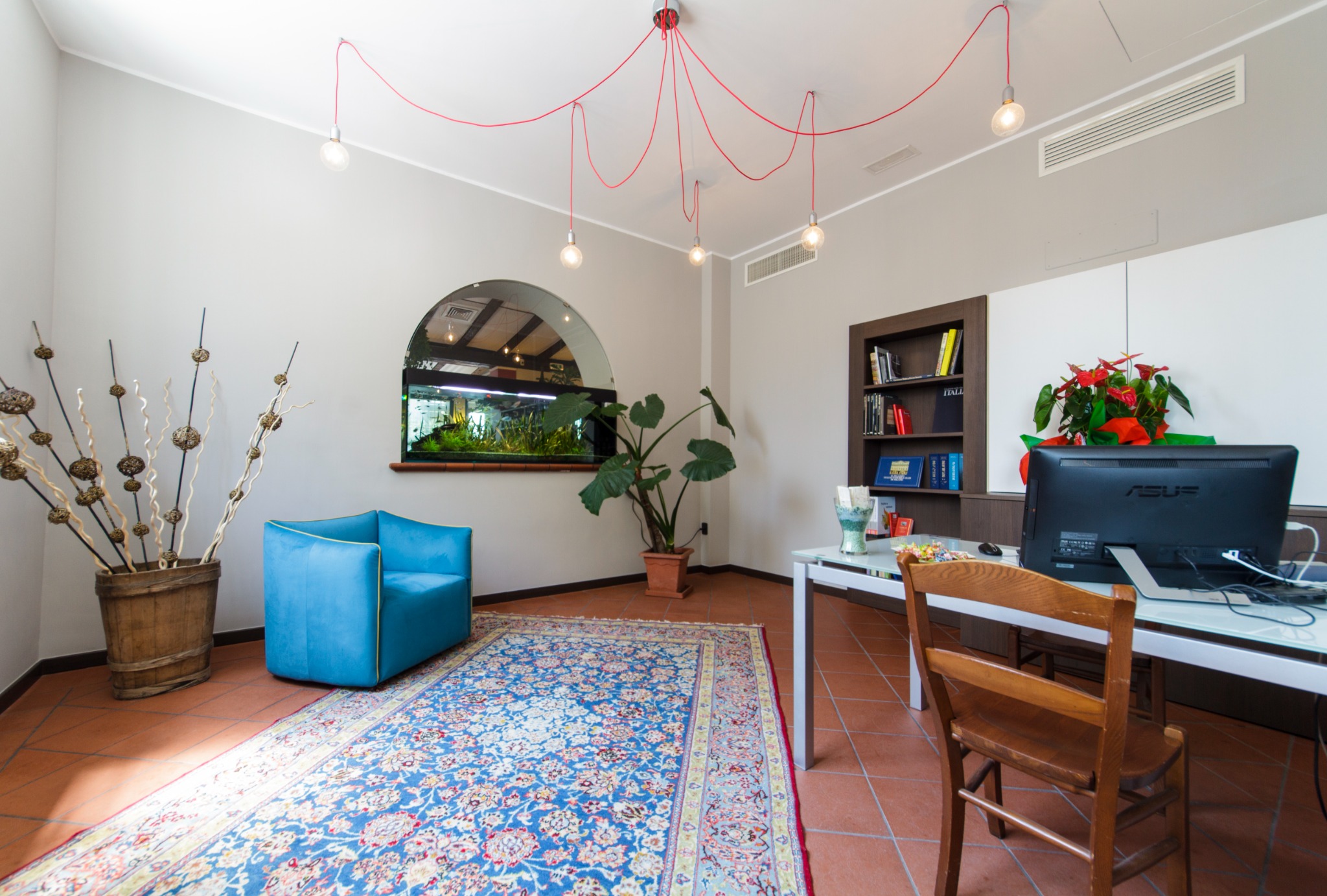 Our welcome — The Guest House reception and sitting area.